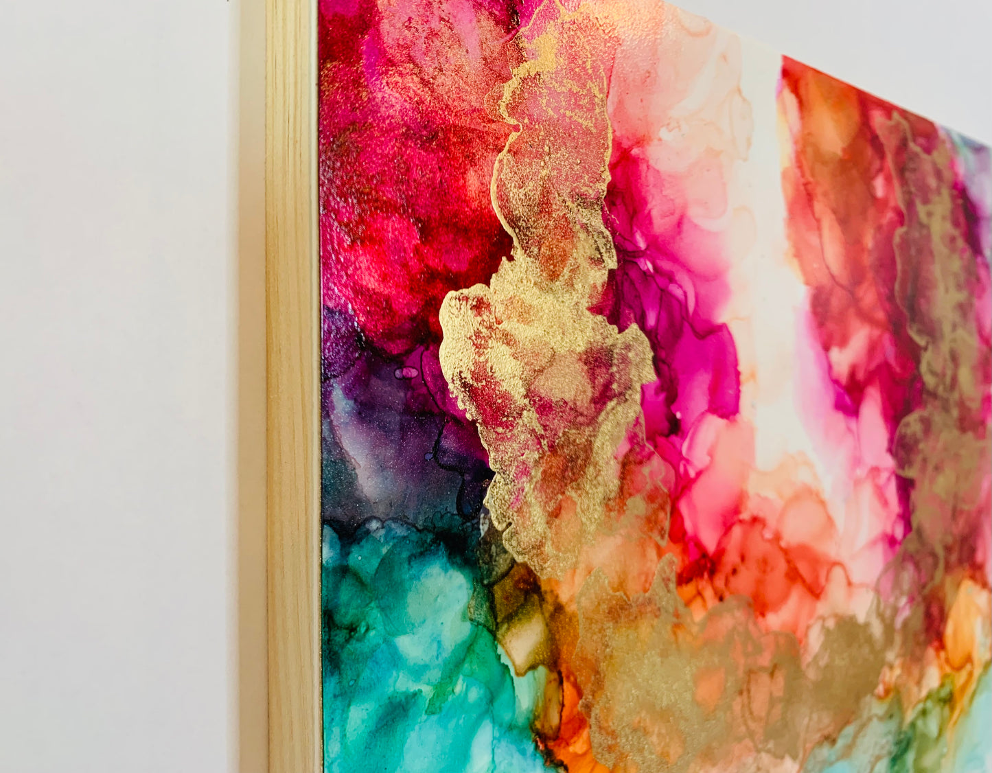 cat redmond art dare to dream | original alcohol ink abstract artwork | hand-painted inspirational fluid art | modern dreamy ink composition