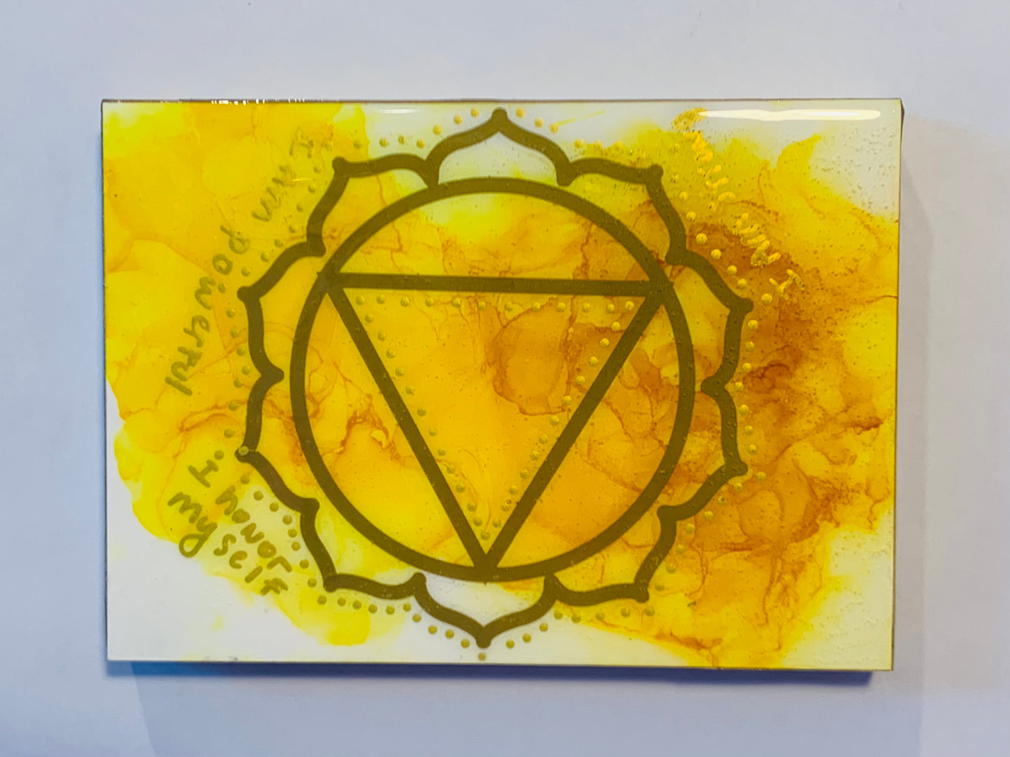 Chakra Set Original Alcohol Ink Art