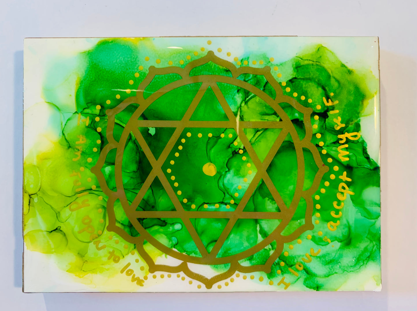 Chakra Set Original Alcohol Ink Art