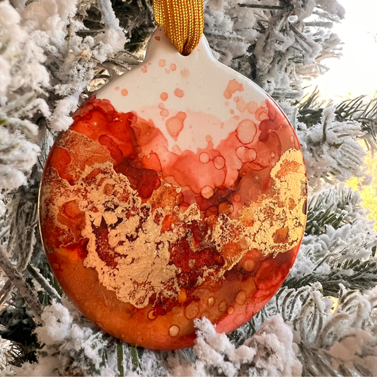 Carmel Apple Cider Holiday Ornament