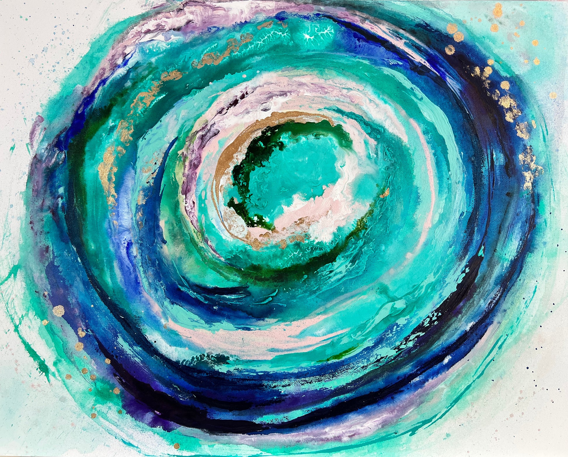 Cat Redmond Art Oceania | original Oceania landscape artwork | hand-painted oceanic abstract art | modern Oceania inspired wall art | exclusive contemporary oceanic painting