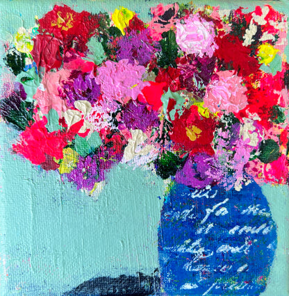 Cat Redmond Art Floral Abstracts | french abstract floral art | original floral painting collection | modern french wall art | handmade floral abstract artwork