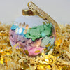 Porcelain alcohol ink ornament {Festive}
