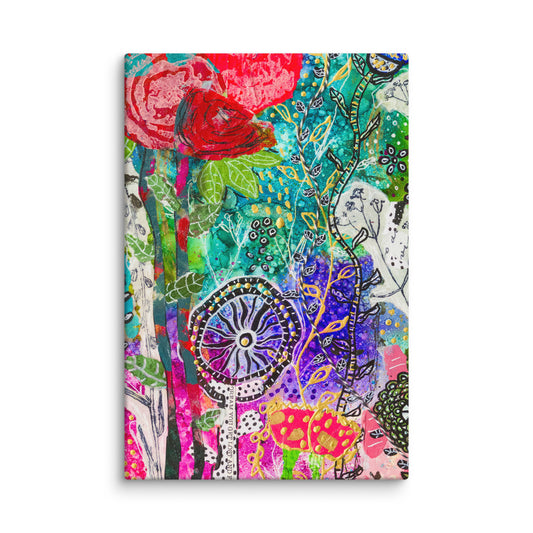 Cat Redmond Art | Magical Forest Canvas | Enchanted Forest Wall Art | Whimsical Nature Canvas | Fantasy Forest Home Décor | Mystical Landscape Artwork