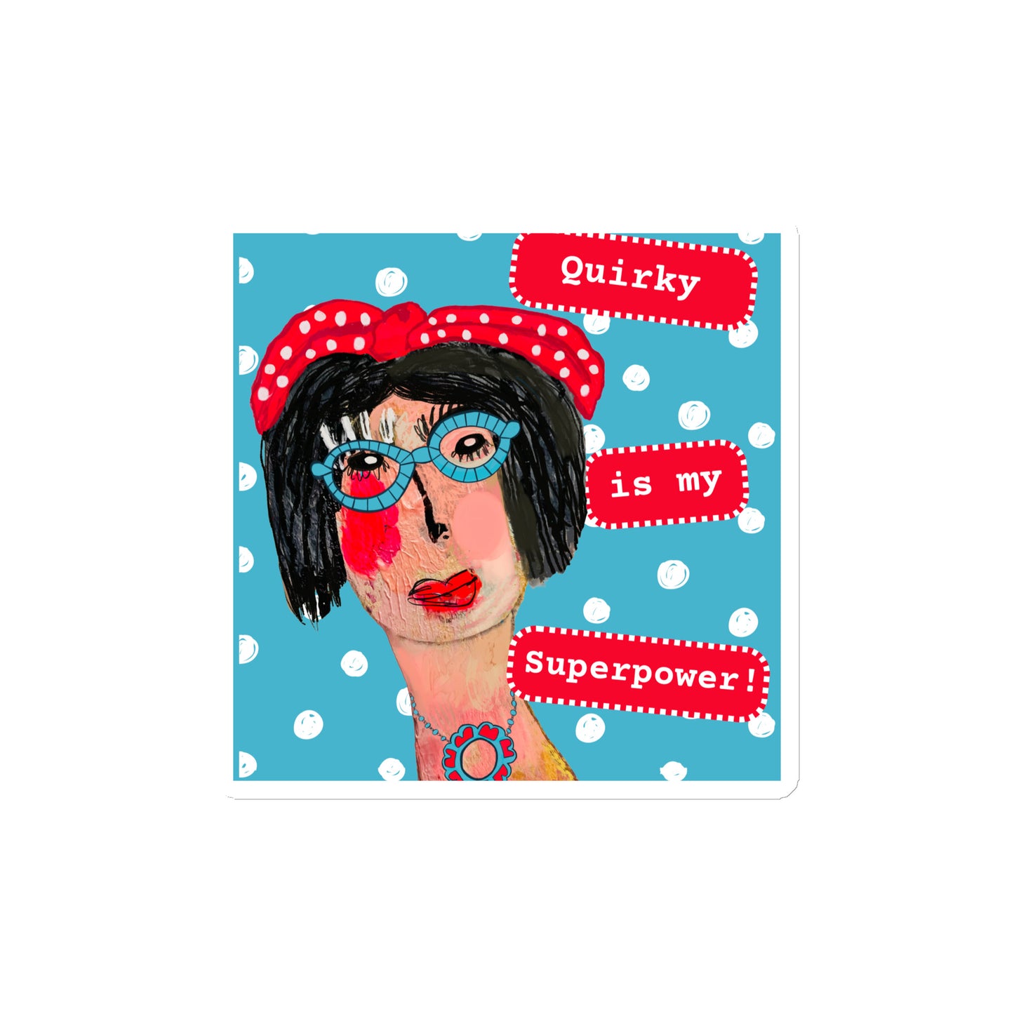 cat redmond art | astrid magnet | artistic fridge magnet | creative art magnet | bold design magnet | vibrant art decoration