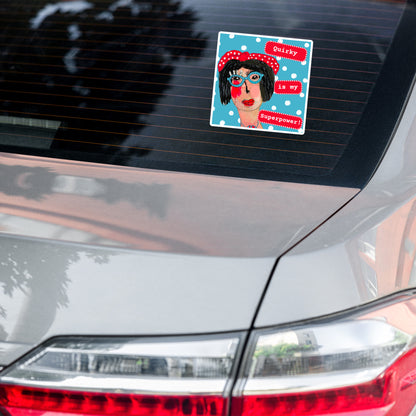 Cat Redmond Art | Astrid Stickers | Artistic Laptop Stickers | Creative Journal Stickers | Colorful Decorative Stickers | Modern Art Stickers