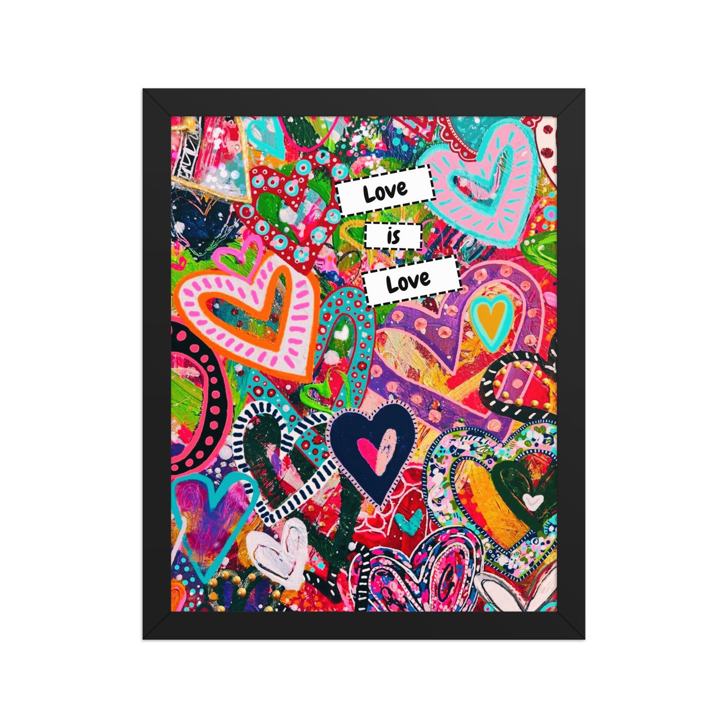 cat redmond art | love is love photo frame | lgbtq wall art | pride home decor | rainbow art print | love quote artwork