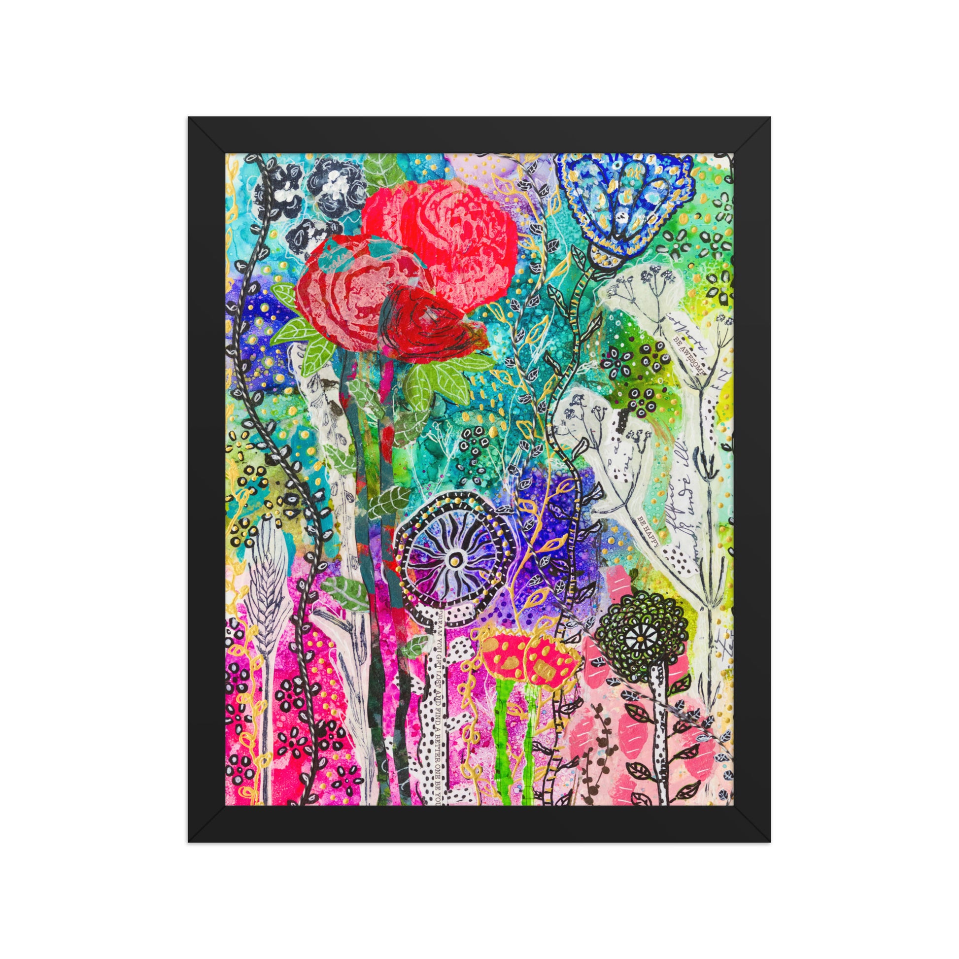 Cat Redmond Art | Magical Forest Photo Paper Framed | Enchanted Forest Wall Art | Whimsical Nature Framed Print | Fantasy Forest Décor | Mystical Landscape Artwork