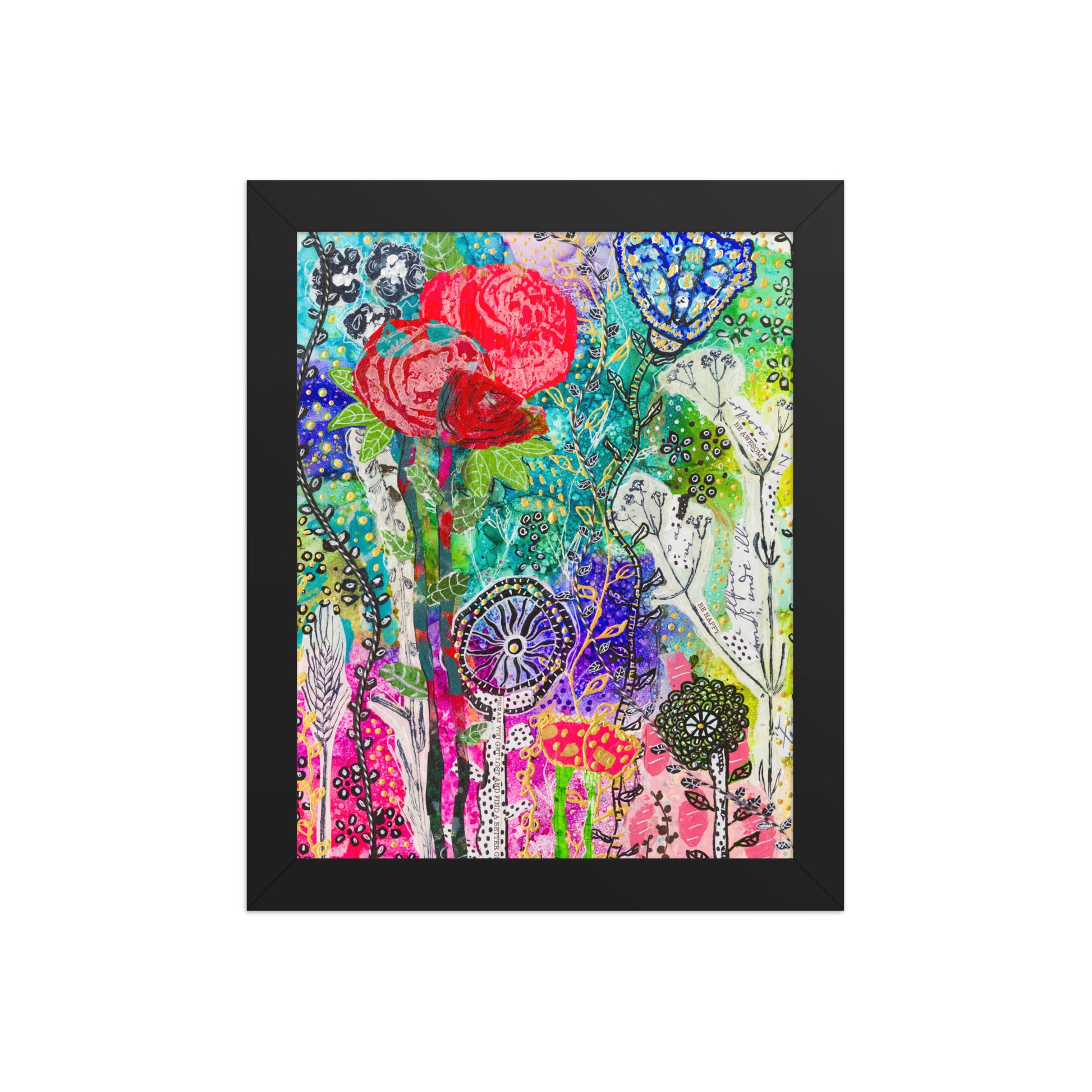 Cat Redmond Art | Magical Forest Photo Paper Framed | Enchanted Forest Wall Art | Whimsical Nature Framed Print | Fantasy Forest Décor | Mystical Landscape Artwork