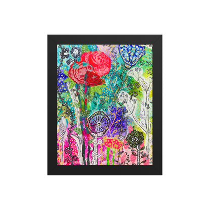 Cat Redmond Art | Magical Forest Photo Paper Framed | Enchanted Forest Wall Art | Whimsical Nature Framed Print | Fantasy Forest Décor | Mystical Landscape Artwork