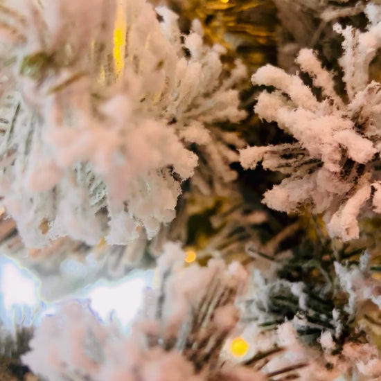 Porcelain alcohol ink ornament {Christmas Eve}