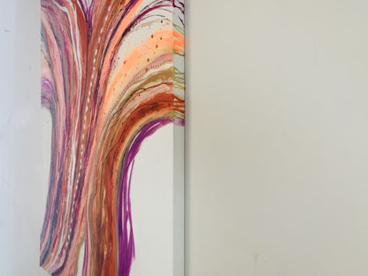 Soulful Odyssey by Cat Redmond Art | unique expressive journey-inspired painting | contemporary hand-painted abstract art | exclusive soulful landscape artwork