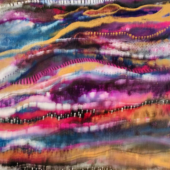 Cat Redmond Art Fluid Vision | original abstract fluid artwork | hand-painted dynamic composition | modern expressive abstract painting