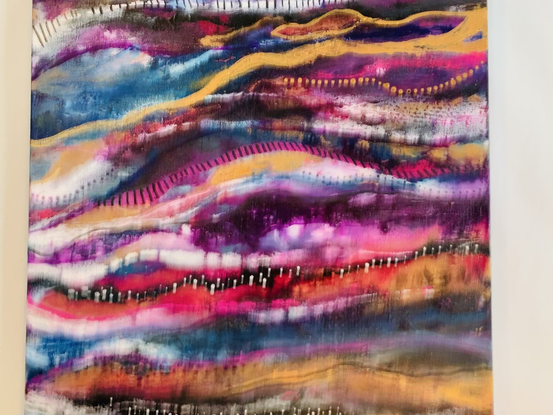 Cat Redmond Art Fluid Vision | original abstract fluid artwork | hand-painted dynamic composition | modern expressive abstract painting