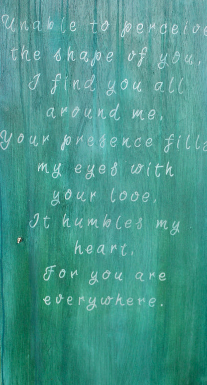 Cat Redmond Art – Boho Vibe Layered Armoire | original bohemian-inspired painted wardrobe | modern artistic layered storage furniture | hand-painted statement closet piece