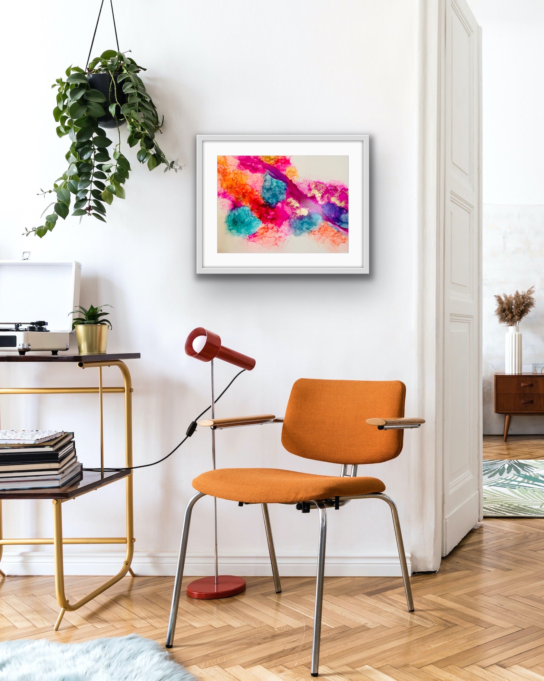 Cat Redmond Art Realm of Possibility | original abstract alcohol ink creation | hand-painted visionary art on canvas | modern experimental ink composition | exclusive imaginative abstract painting