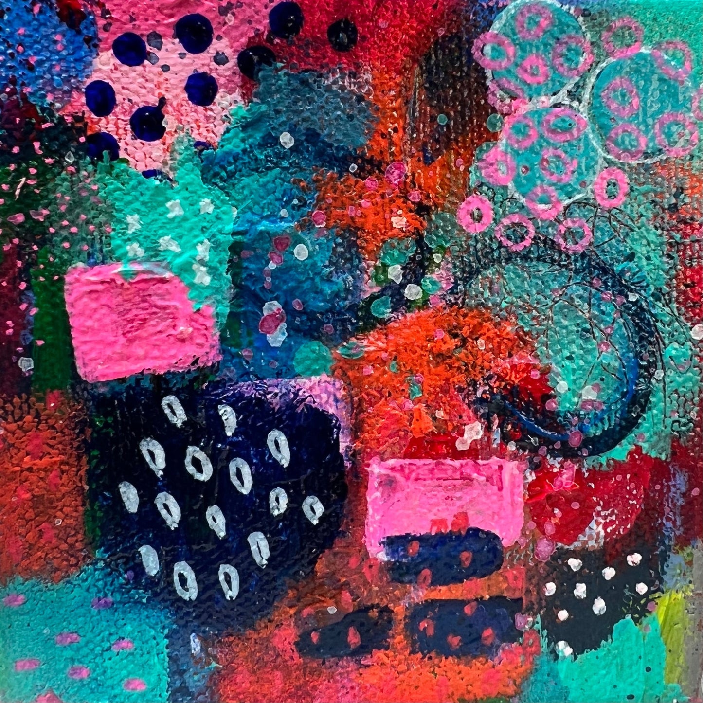 cat redmond art prosecco, apps and ambiance | original social gathering artwork | hand-painted lifestyle abstract art | modern elegant dining scene painting | exclusive contemporary conviviality-inspired art