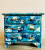 Blue Boho Patchwork Jewelry Box