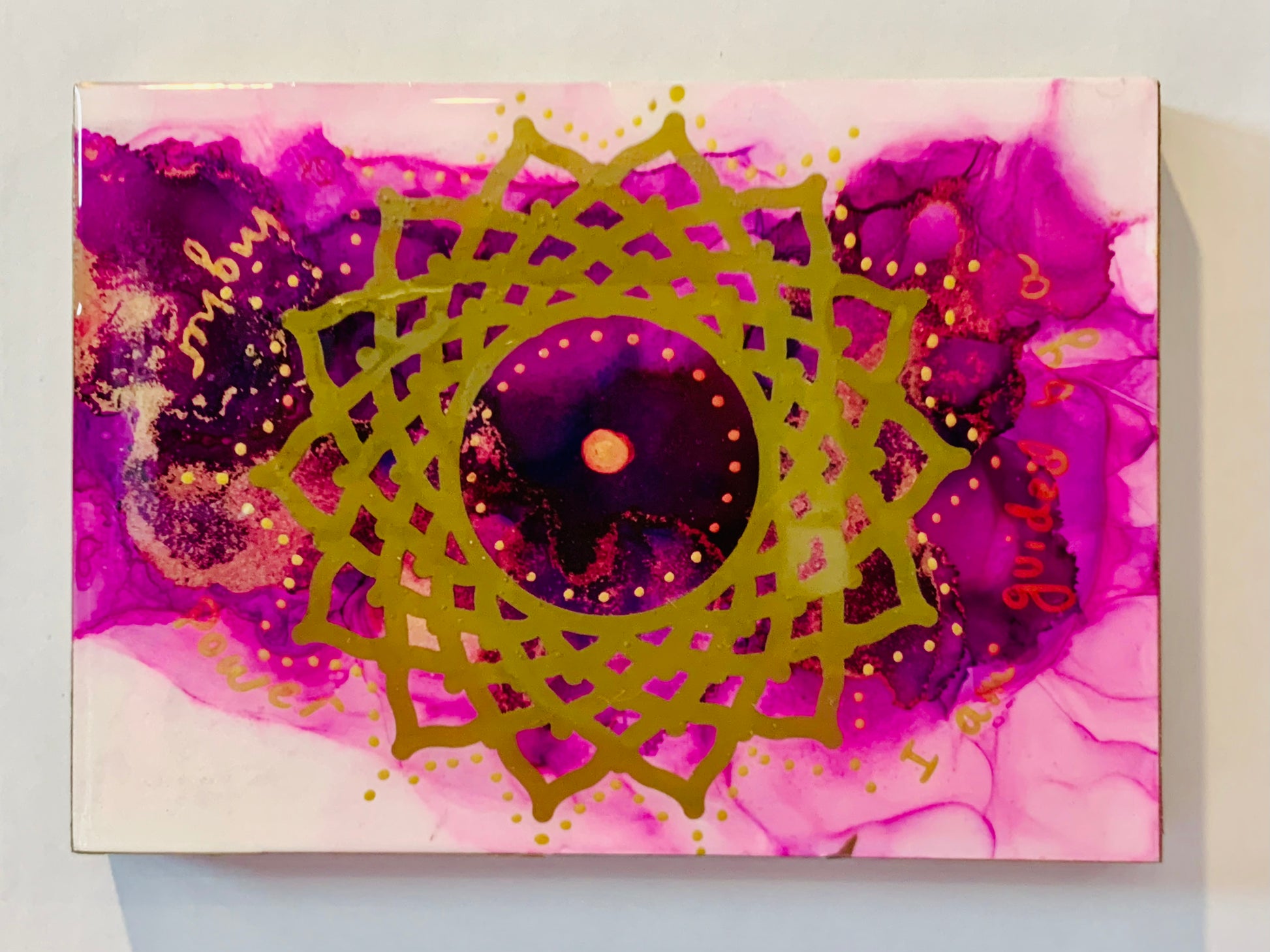 Cat Redmond Art Chakra Set | original alcohol ink chakra artwork | hand-painted spiritual energy abstract art | modern colorful chakra painting | exclusive contemporary energy-inspired ink art