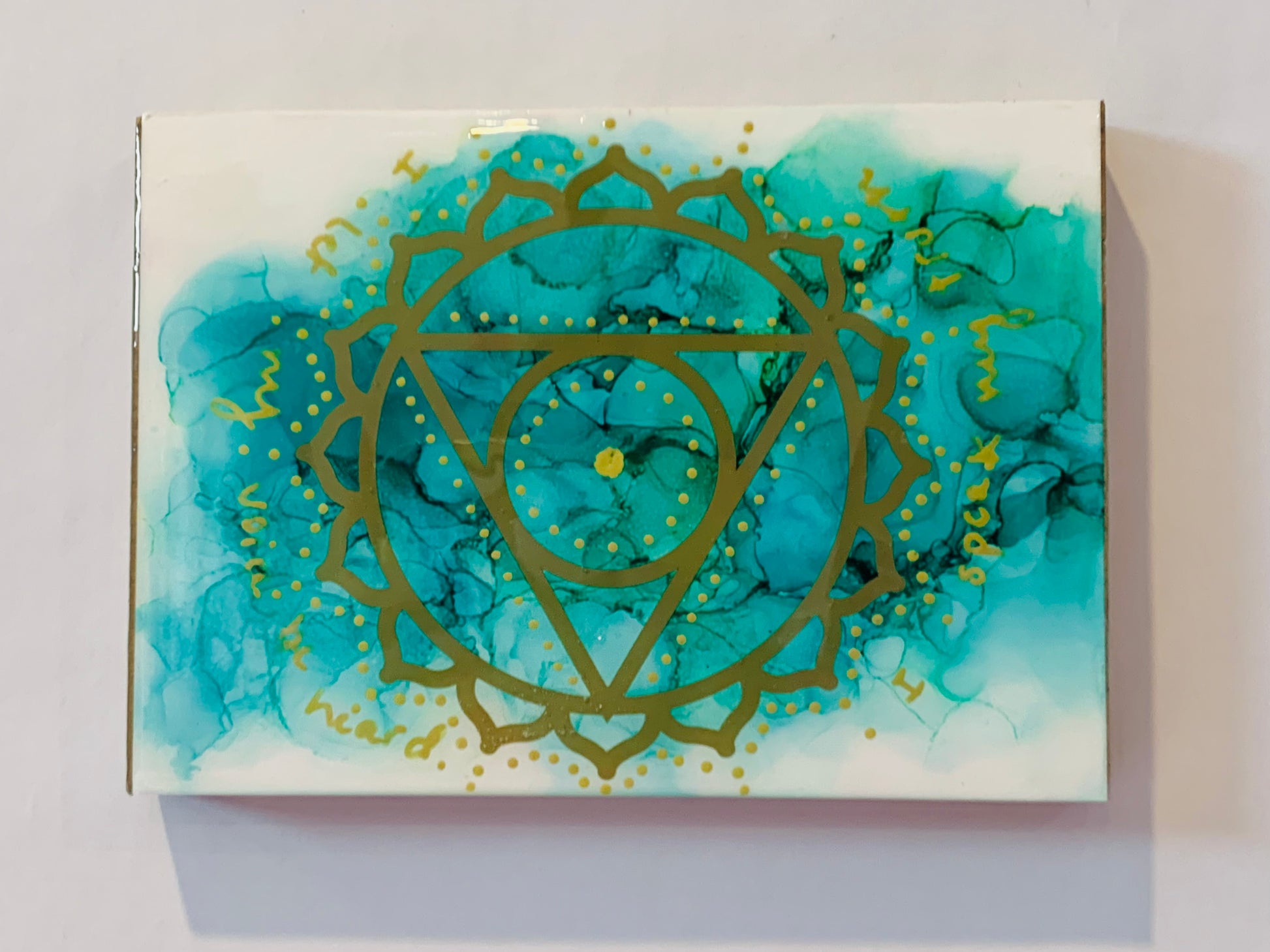 Cat Redmond Art Chakra Set | original alcohol ink chakra artwork | hand-painted spiritual energy abstract art | modern colorful chakra painting | exclusive contemporary energy-inspired ink art