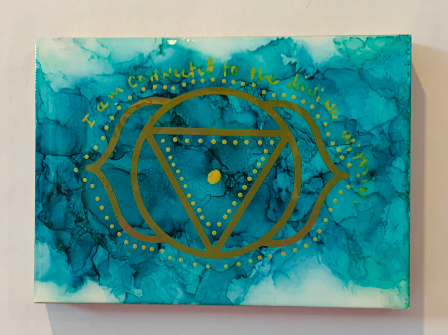 cat redmond art chakra set | original alcohol ink chakra artwork | hand-painted spiritual energy abstract art | modern colorful chakra painting | exclusive contemporary energy-inspired ink art