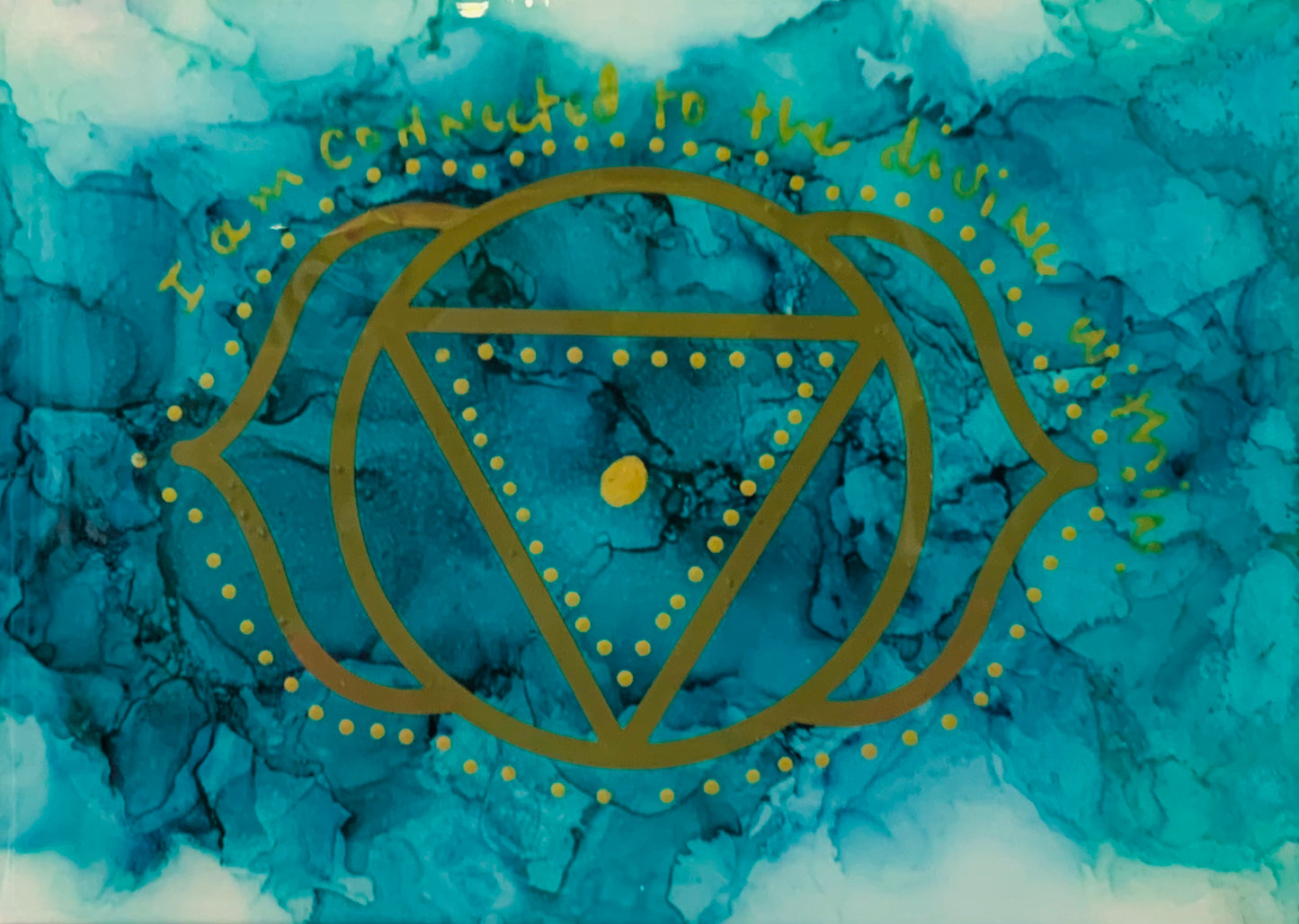 cat redmond art chakra set | original alcohol ink chakra artwork | hand-painted spiritual energy abstract art | modern colorful chakra painting | exclusive contemporary energy-inspired ink art