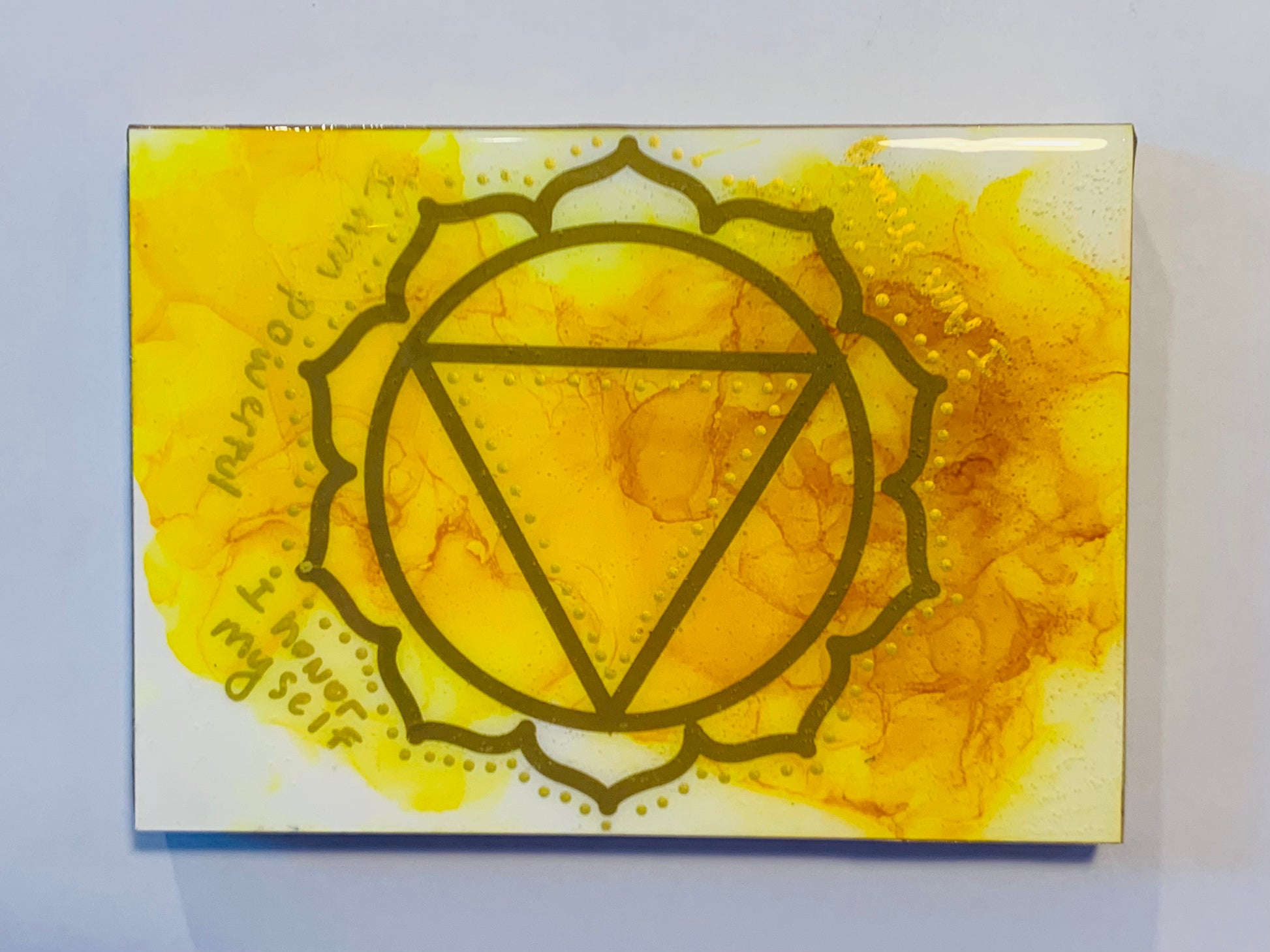 Cat Redmond Art Chakra Set | original alcohol ink chakra artwork | hand-painted spiritual energy abstract art | modern colorful chakra painting | exclusive contemporary energy-inspired ink art