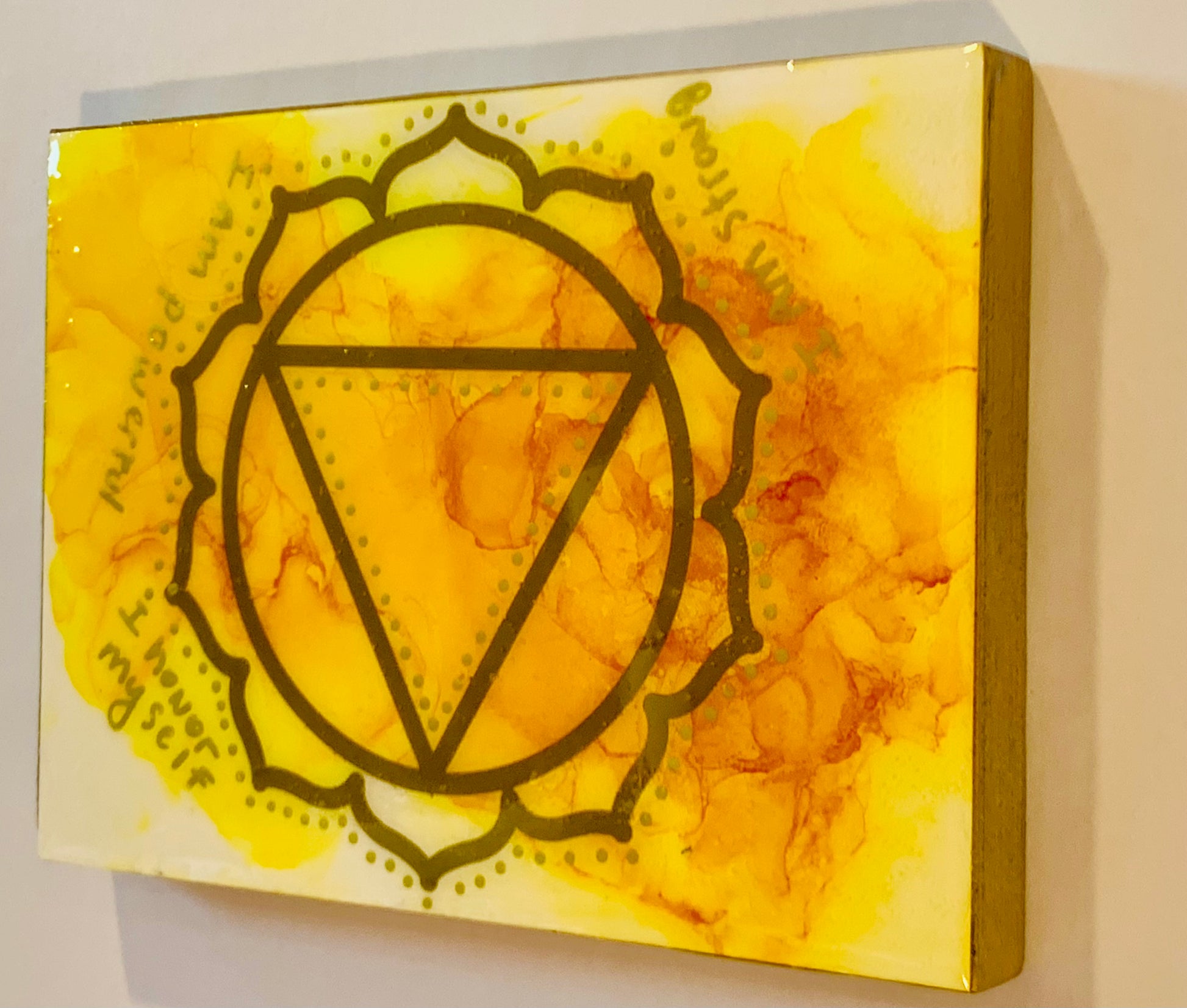 Cat Redmond Art Chakra Set | original alcohol ink chakra artwork | hand-painted spiritual energy abstract art | modern colorful chakra painting | exclusive contemporary energy-inspired ink art