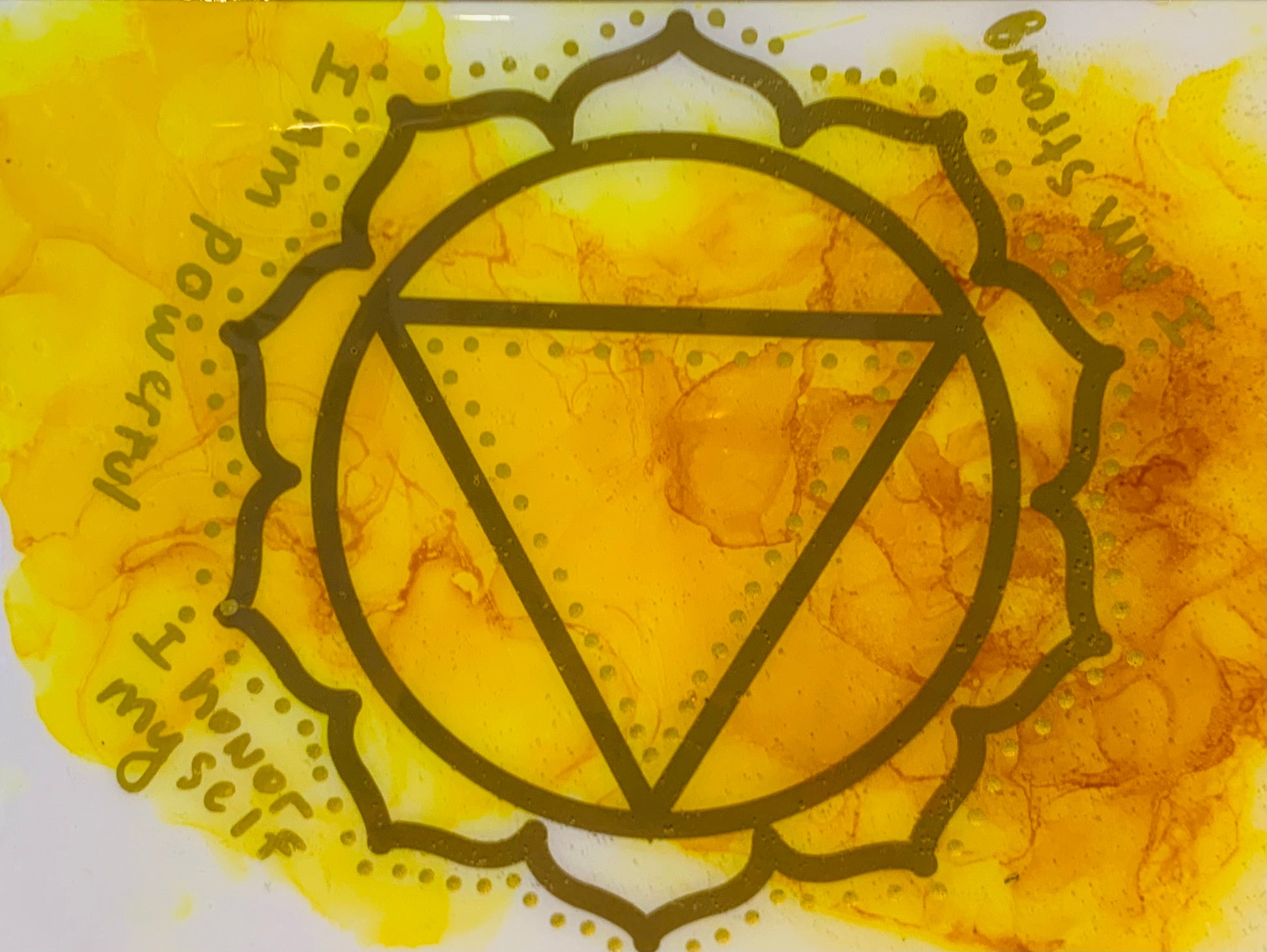 Cat Redmond Art Chakra Set | original alcohol ink chakra artwork | hand-painted spiritual energy abstract art | modern colorful chakra painting | exclusive contemporary energy-inspired ink art