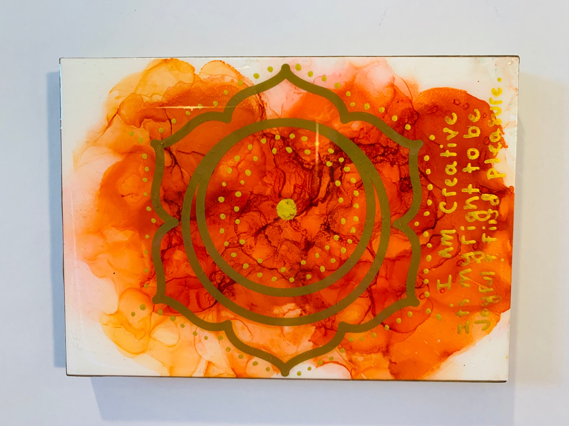 Cat Redmond Art Chakra Set | original alcohol ink chakra artwork | hand-painted spiritual energy abstract art | modern colorful chakra painting | exclusive contemporary energy-inspired ink art