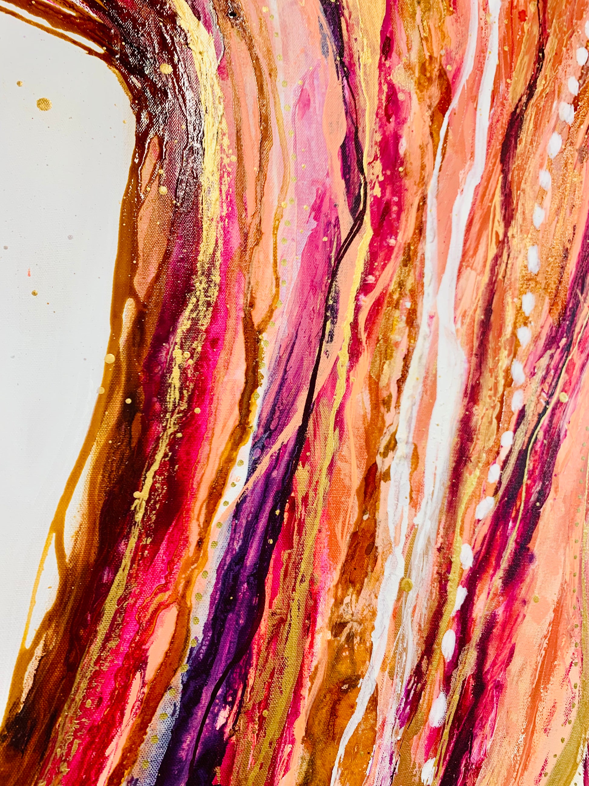 Soulful Odyssey by Cat Redmond Art | unique expressive journey-inspired painting | contemporary hand-painted abstract art | exclusive soulful landscape artwork