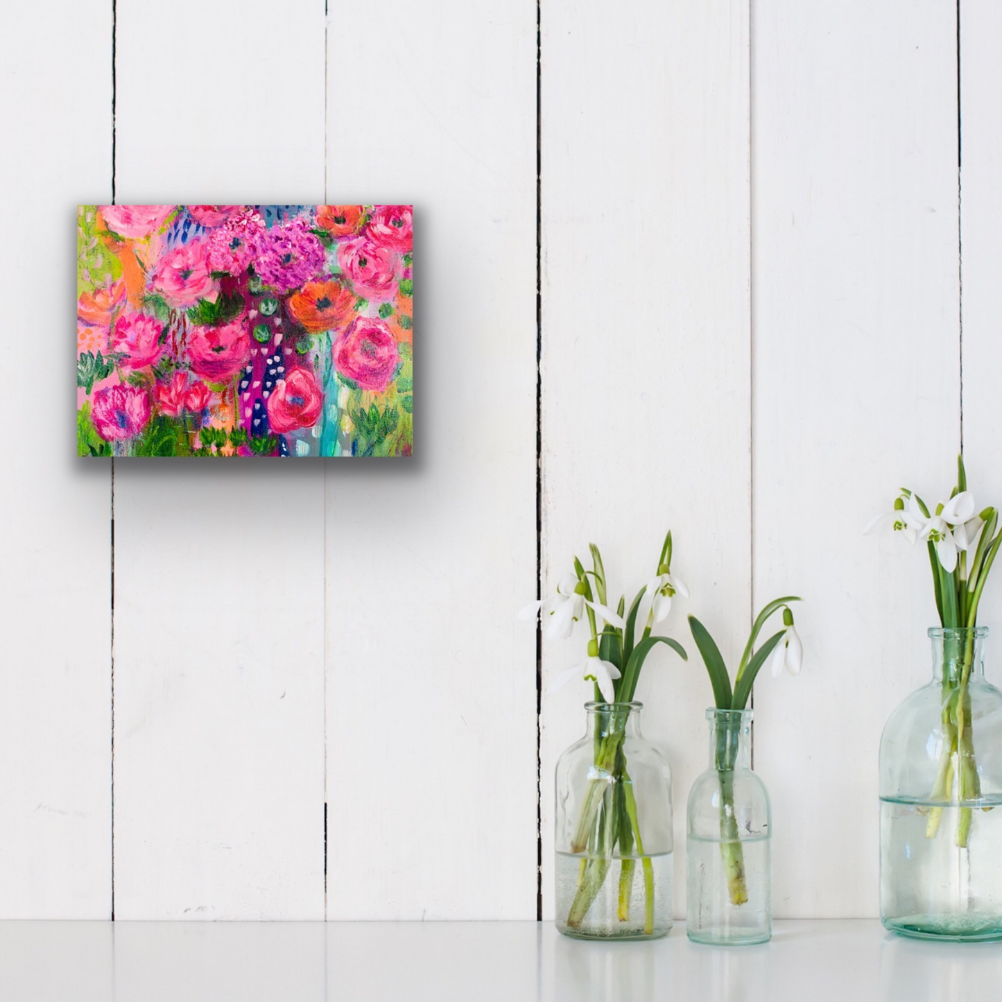 cat redmond art – follow your bliss | original motivational abstract creation | modern colorful uplifting painting | hand-painted contemporary joyful composition