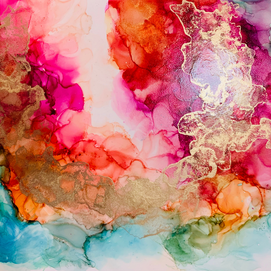 Dare to Dream Original Alcohol Ink Art