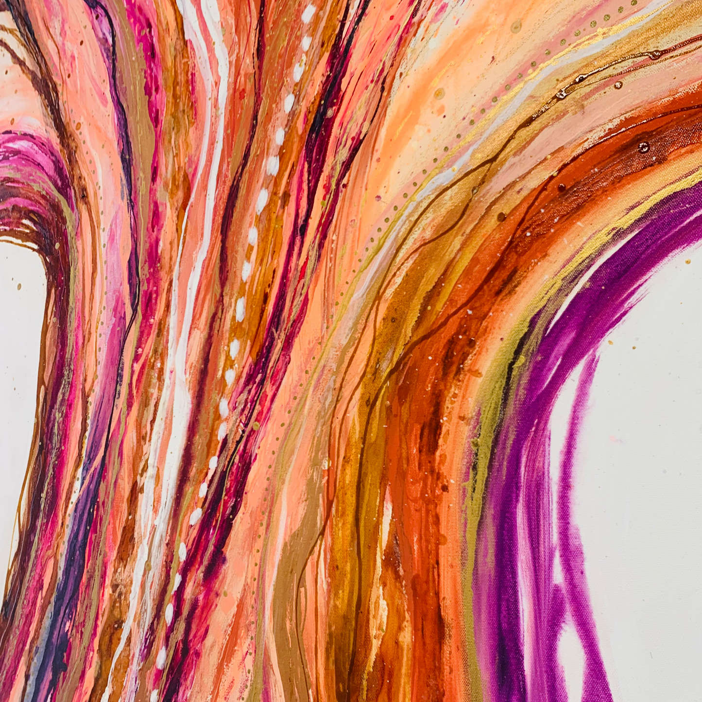 soulful odyssey by cat redmond art | unique expressive journey-inspired painting | contemporary hand-painted abstract art | exclusive soulful landscape artwork