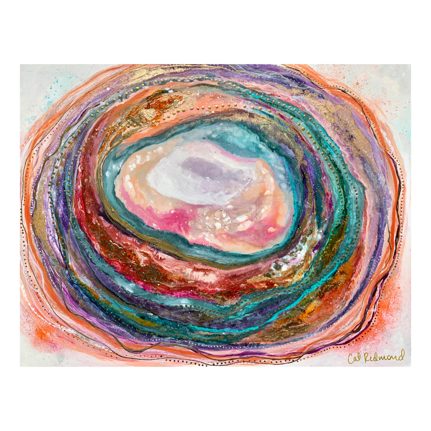 cat redmond art souls journey | original spiritual canvas artwork | hand-painted introspective abstract art | modern soulful journey painting | exclusive contemporary spiritual-inspired canvas