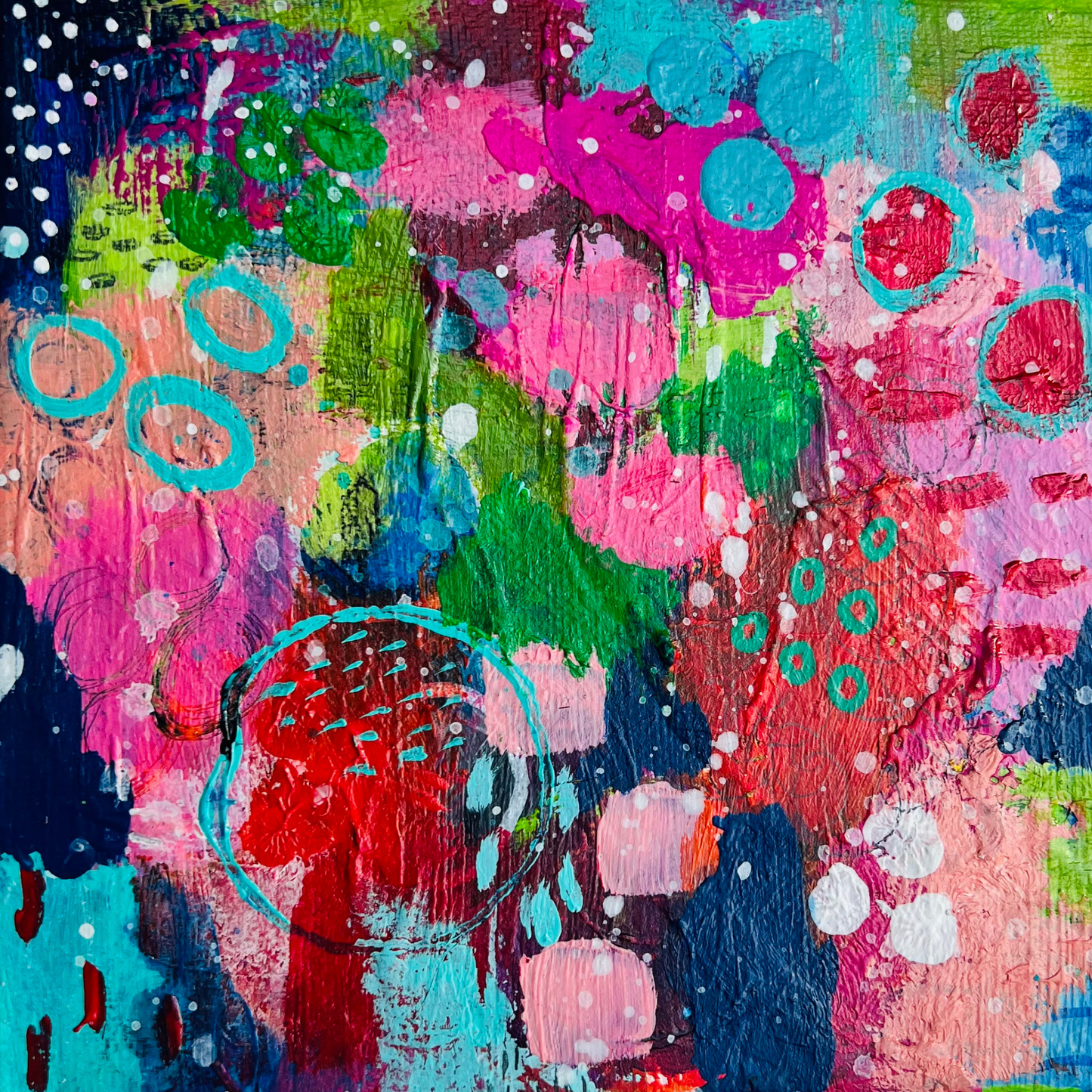 cat redmond art watching clouds go by | original serene sky artwork | hand-painted cloudscape abstract art | modern peaceful landscape painting | exclusive contemporary atmospheric art