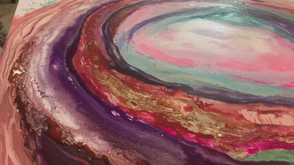 Cat Redmond Art Souls Journey | original spiritual canvas artwork | hand-painted introspective abstract art | modern soulful journey painting | exclusive contemporary spiritual-inspired canvas