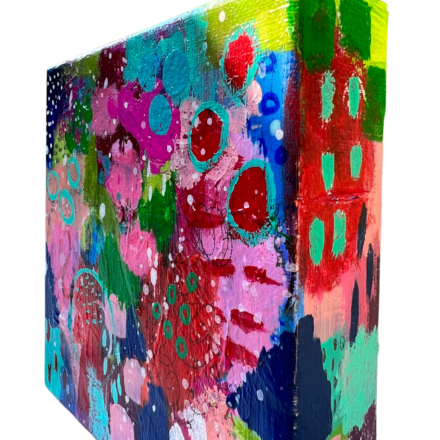 cat redmond art watching clouds go by | original serene sky artwork | hand-painted cloudscape abstract art | modern peaceful landscape painting | exclusive contemporary atmospheric art