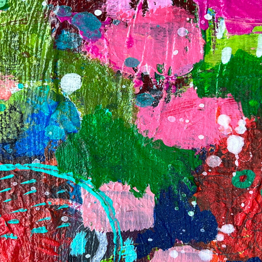 Cat Redmond Art Watching Clouds Go By | original serene sky artwork | hand-painted cloudscape abstract art | modern peaceful landscape painting | exclusive contemporary atmospheric art